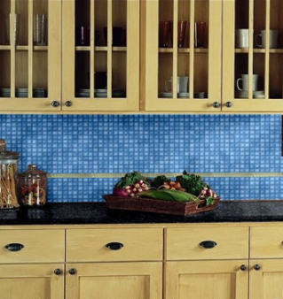 Синий цвет на кухне — синие кухни фото