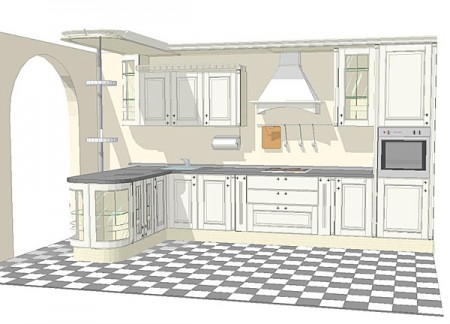 Кухня 12 метров эскизы и план схемы мебели
