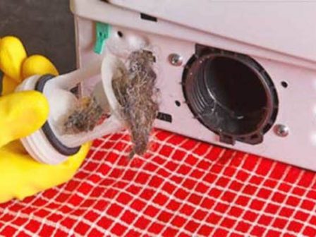 чистка фильтра стиральной машины