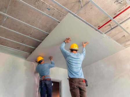 чем крепить гипсокартон